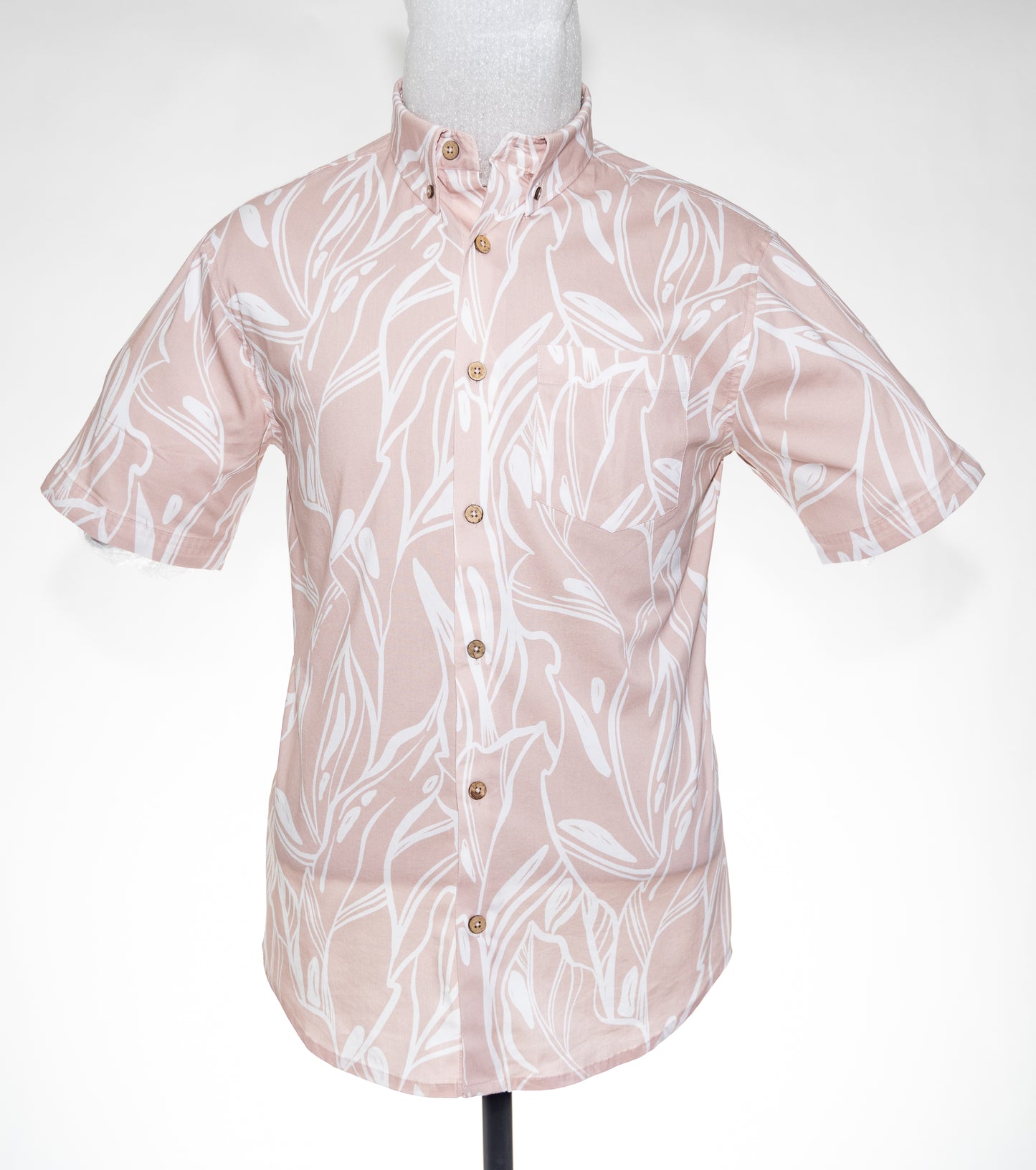 Tropical Leaves - Sepia Rose Pink