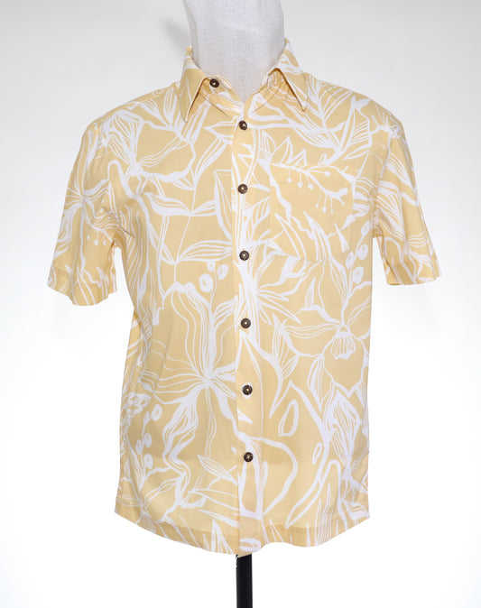 Orchid Tropics - Straw Yellow