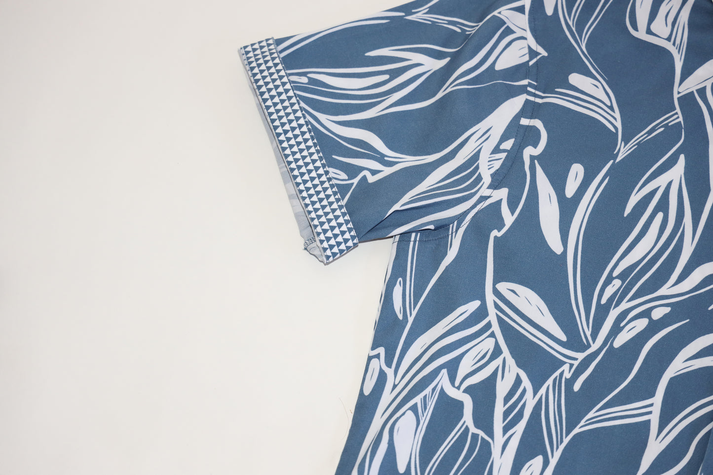 Tropical Leaves - Quiet Harbor Blue