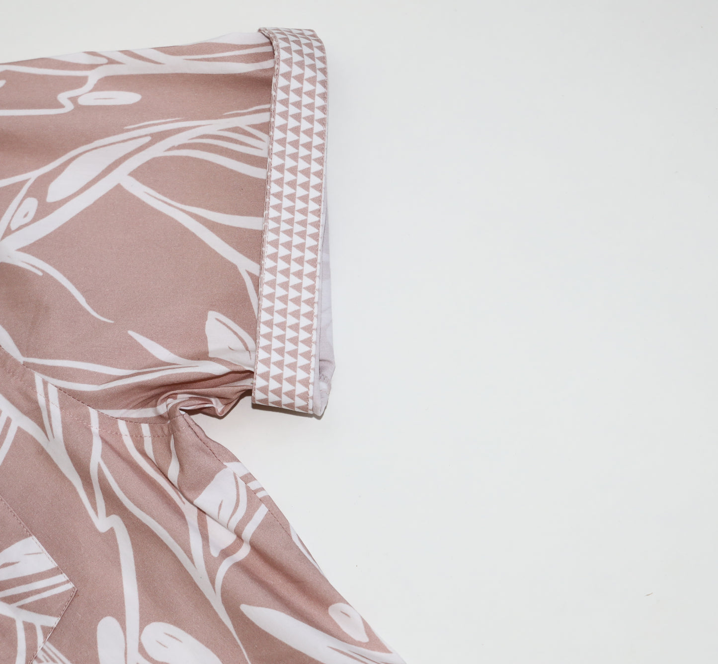 Tropical Leaves - Sepia Rose Pink