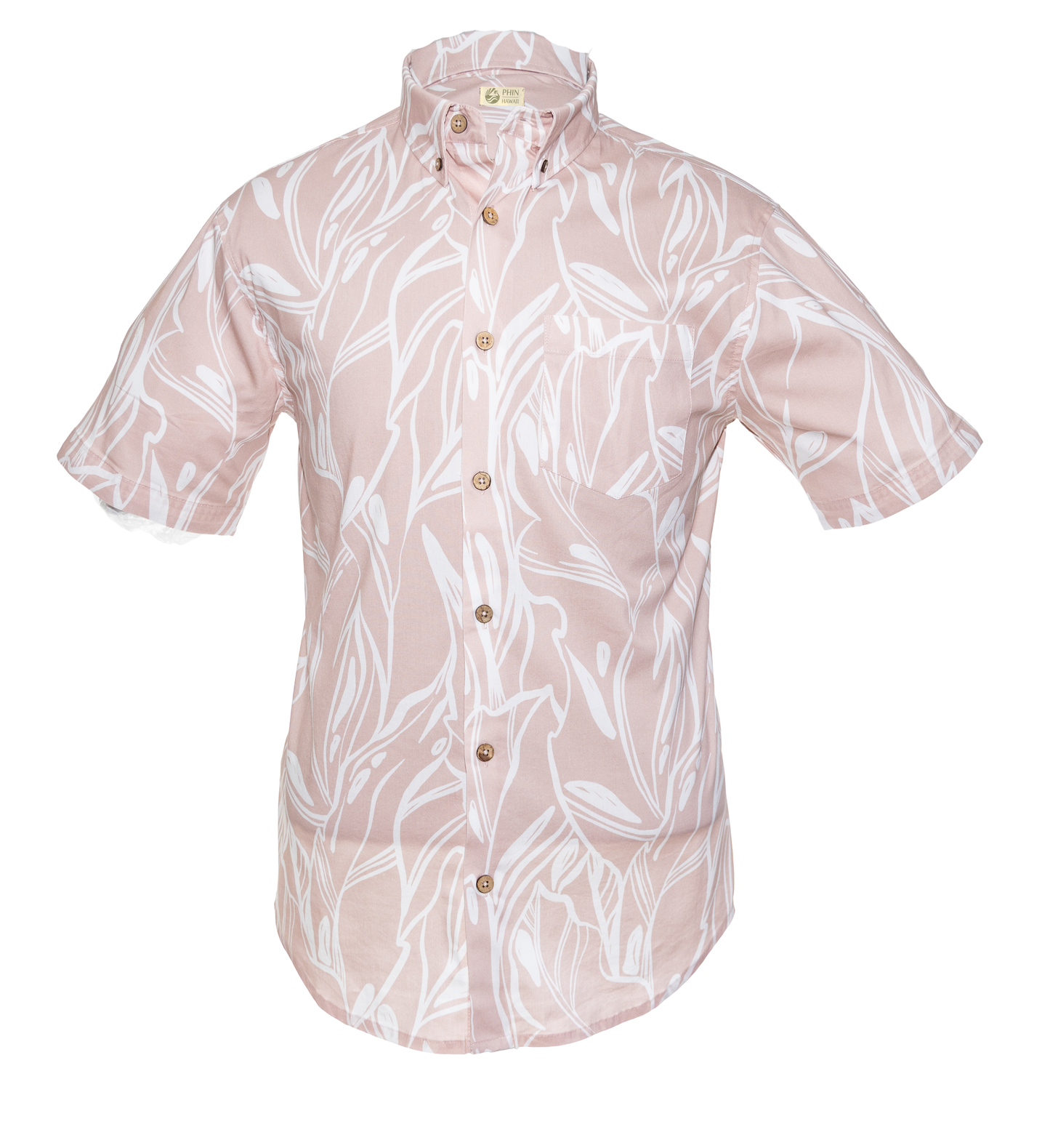 Tropical Leaves - Sepia Rose Pink