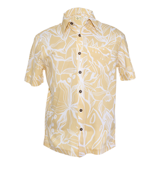 Orchid Tropics - Straw Yellow
