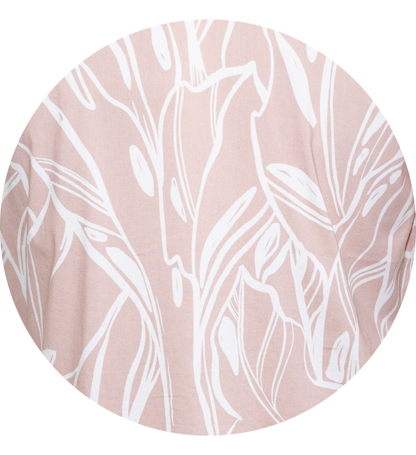 Tropical Leaves - Sepia Rose Pink