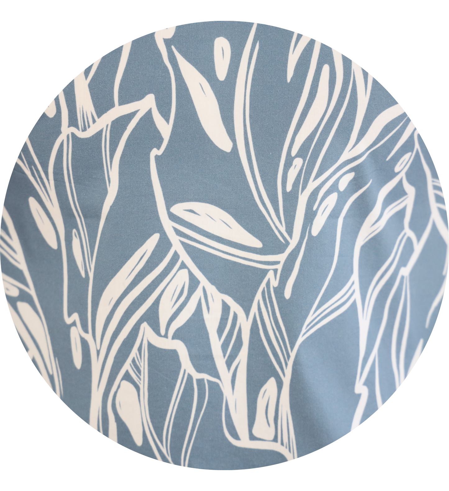 Tropical Leaves - Quiet Harbor Blue