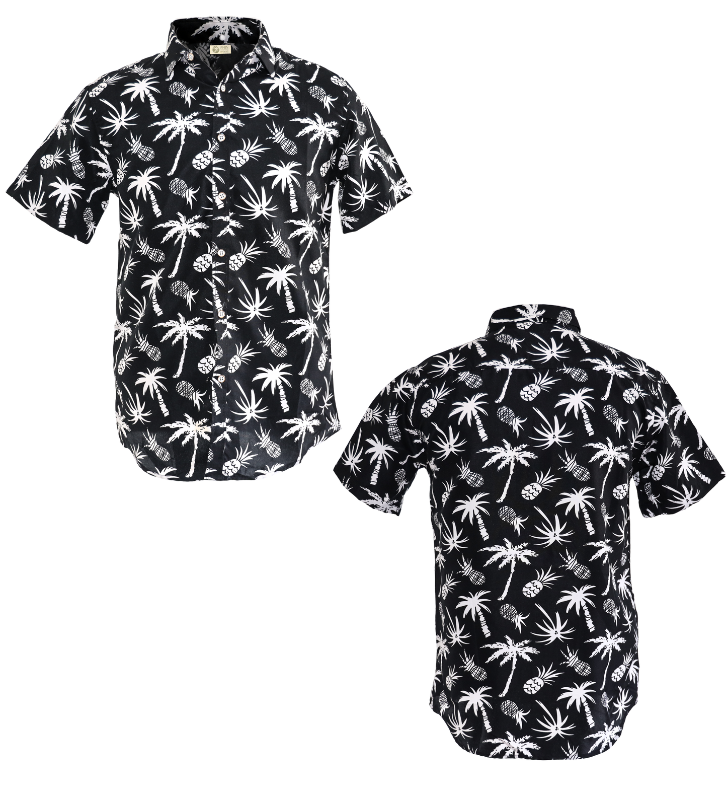 Black Palm Tree & Pineapple Shirt