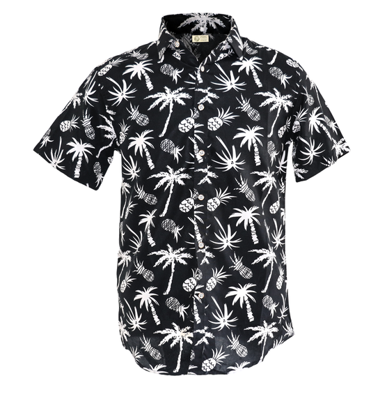 Black Palm Tree & Pineapple Shirt