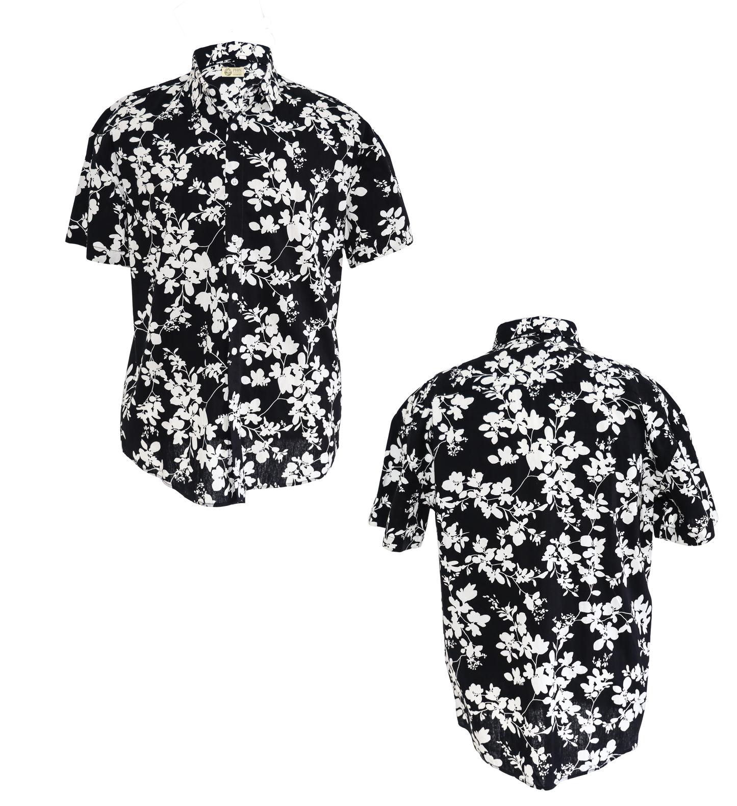 Black & White Floral Shirt