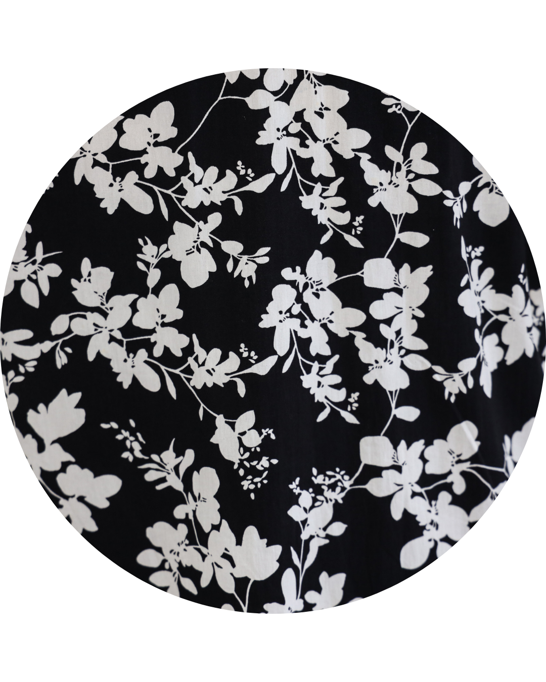 Black & White Floral Shirt
