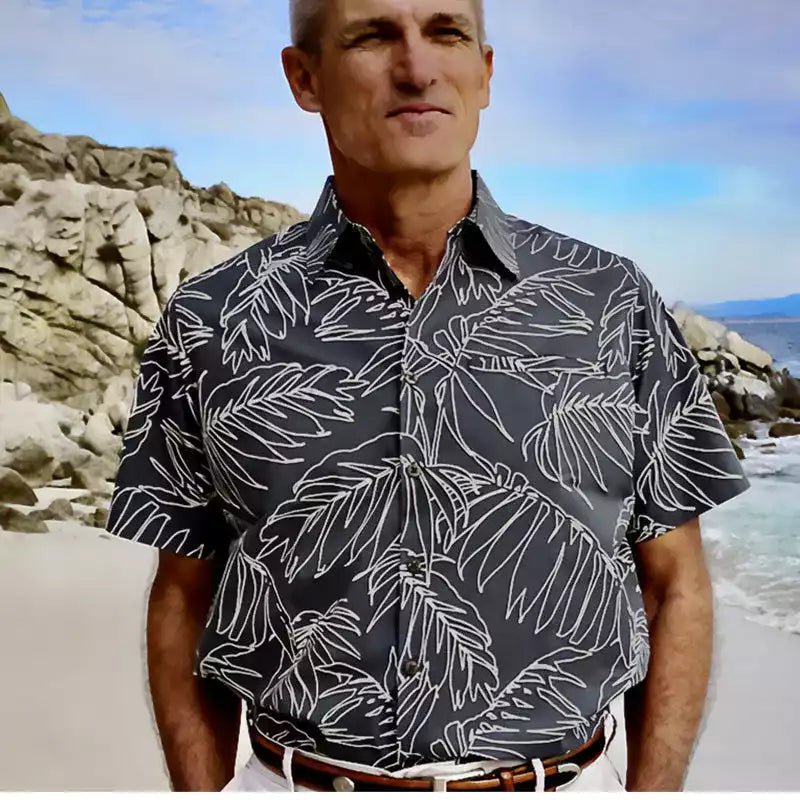 Blue Hawaiian Shirt - Phin Hawai'i