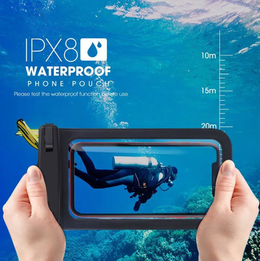 Waterproof Phone Pouch: Black Color - Phin Hawai'i