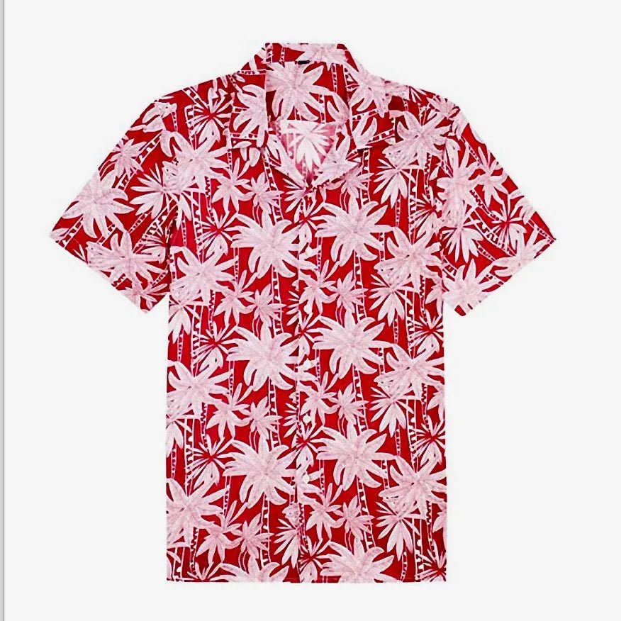 Red Palm Tree Shirt - Phin Hawai'i