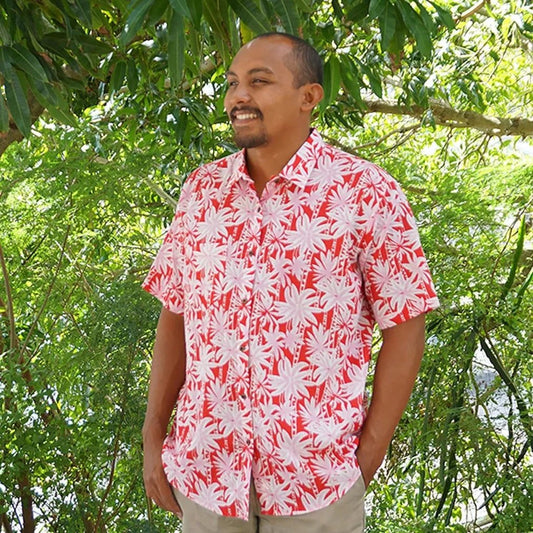 Red Palm Tree Shirt - Phin Hawai'i